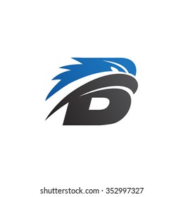 Letter B Eagle Head Logo Blue Stock Vector (Royalty Free) 352997327 | Shutterstock