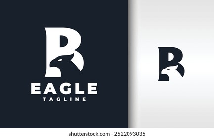 the letter B eagle logo