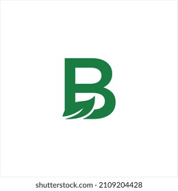 Letter B eco leaves icon design template in vector format, combining nature-inspired elements with modern style—perfect for eco-friendly brands, organic products, sustainability, and green business lo