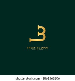 Letter B. Elegant logotype vector. Minimalist concept