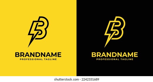 Letter B Energy Logo, suitable for any business related to Energy or electricity with B initials.