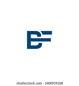 letter B F icon logo design concept