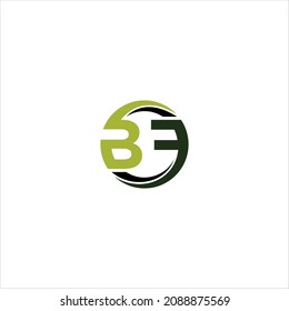 letter b F logo vector template circle