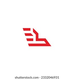 letter b fast shoes simple motion logo vector 