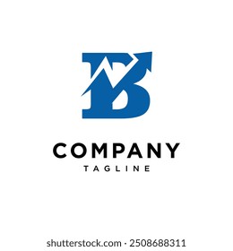 Letter B Finance Logo icon vector