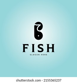 Letter B Fish Logo Design Template Stock Vector (Royalty Free ...