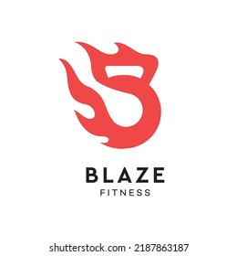 Letter B Fitness Logo Sports Company Stock Vector (Royalty Free ...