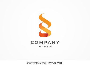 Letter B Flame Logo, letter B with flame combination, usable for and business and company logos, vector illustration