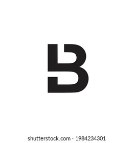 Letter b flat design logo in vector