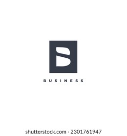 Letter B flat vector logo design