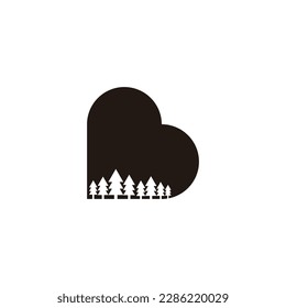 Bosque de letras B, símbolo geométrico simple vector logo
