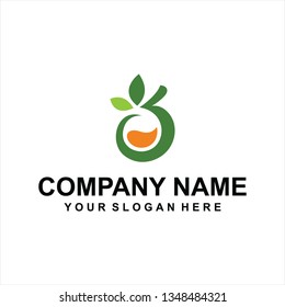 Mango Logo Flat Design Fruit Vector Stock Vector (Royalty Free) 336319040