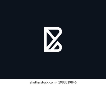 Geometrisches Logo-Design des Buchstaben B