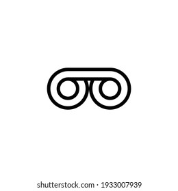 Letter B or Glasses Logo