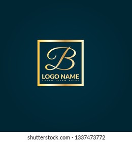 letter B gold logo concept. Designed for your web site design, logo, app, UI