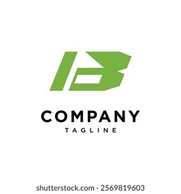 Letter B Golf flag Logo Icon Vector