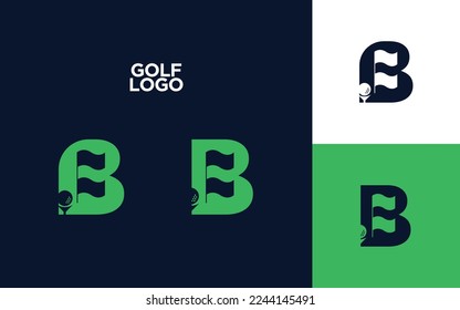 Letter B Golf Logo Design