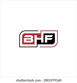 Buchstabe B, H, f abstraktes Vektorlogo.
