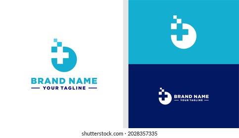LETTER B HEALTHCARE LOGO DIGITAL EDITABLE