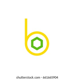 letter b with hexagon logo