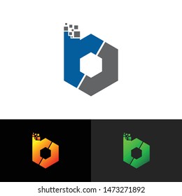 Letter B Hexagon Simple Logo Icon Stock Vector (Royalty Free) 1473271892