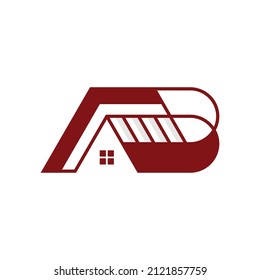 Diseño de logotipo creativo para el hogar de la letra B