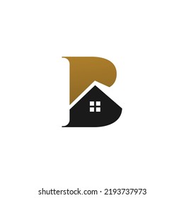 Letter B Home Logo Vectorstock Illustration Stock Vector (Royalty Free ...