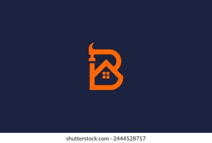 letra b con las reparaciones del hogar logo diseño de icono diseño de Vector Plantilla inspiración