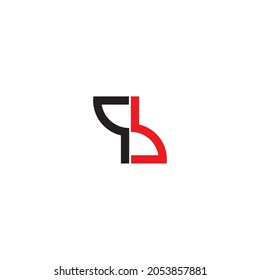 
letter b hourglass simple symbol logo vector