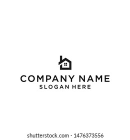 letter b house logo design vector illustration template