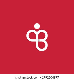 Letter B Human Creative Modern Business Logo