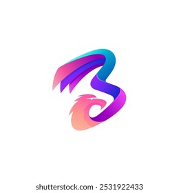 das B-Symbol in Kombination mit dem Adler-Logo