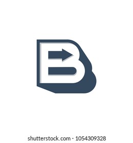 letter b icon logo template vector illustration
