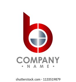 Letter B icon. Technology Smart logo, computer and data related business, hi-tech and innovative, electronic
