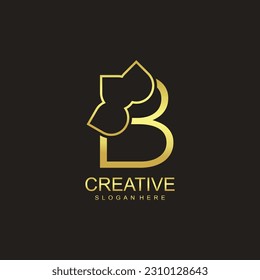 Letter B icon vector logo illustration design