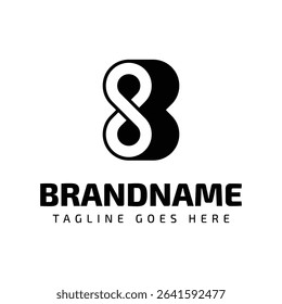 Letter B Infinity Logo, representing endless possibilities and continuity