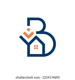 plantilla de vector de diseño del logotipo inicial de la letra B
