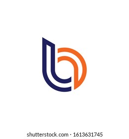 Letter B initial logo design