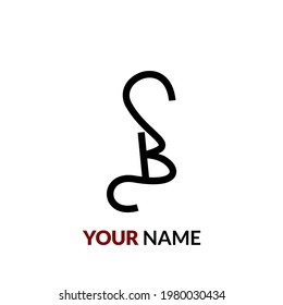 Letter B initial logo design inspiration modern look