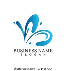 Letter B Initial Logo Template Design