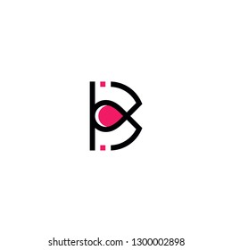 letter B initial logo vector icon