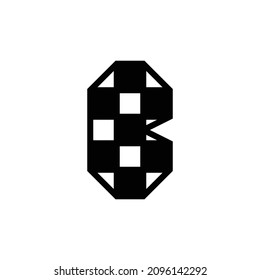 letter B initial monogram logo icon vector template