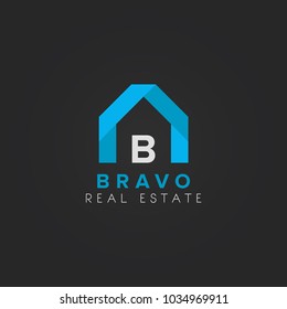 Letter B Initial Real estate logo icon