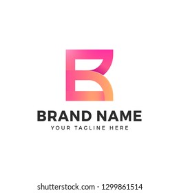letter B initial vector icon logo design