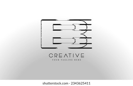 Letter B initials logo design templates 