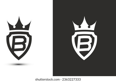 Buchstabe b Initialsignatur-Logo. Elegantes Logo Symbol, Vektordesign. Luxusschildkröte. 