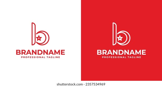 Logotipo islámico de la letra B, adecuado para negocios relacionados con el Islam con inicial B.