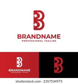 Brief B islamisches Logo, geeignet für Geschäfte mit dem Islam mit B Initial.