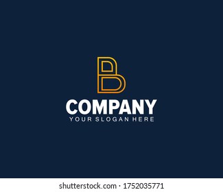 letter b b joint logo design. double b letter joint business logo design vector. 