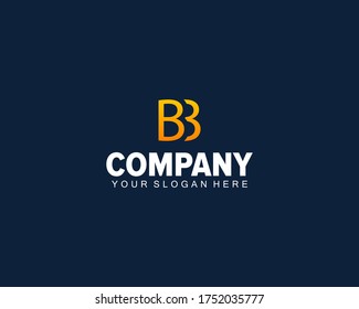 diseño del logotipo de la letra b b b. vector de diseño de logotipo de negocio conjunto de doble letra b. 